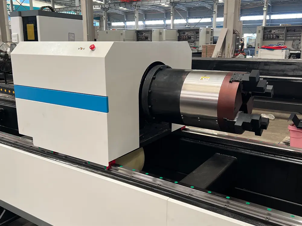 fiber laser tube cutting machine rear chuck