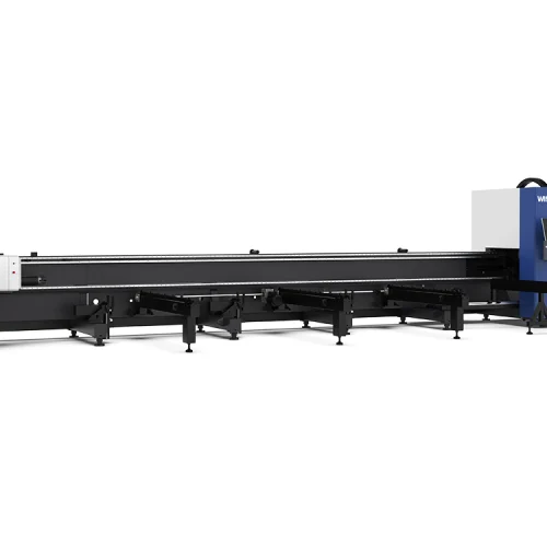 Tube laser cutting machine with semi-automatic feeding