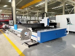 6020 6kw fiber laser cutting machine with rotary