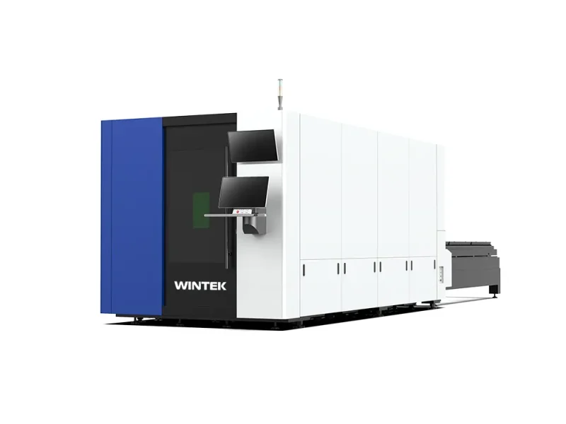 enclosed cover high precision cnc fiber metal cutting laser machine