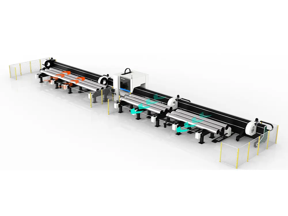tube laser cutting machine multi-pipe loading and unloading