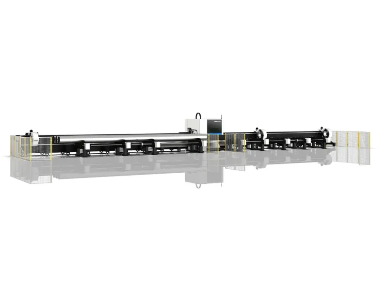 ultra-heavy four-chuck laser tube cutting machine