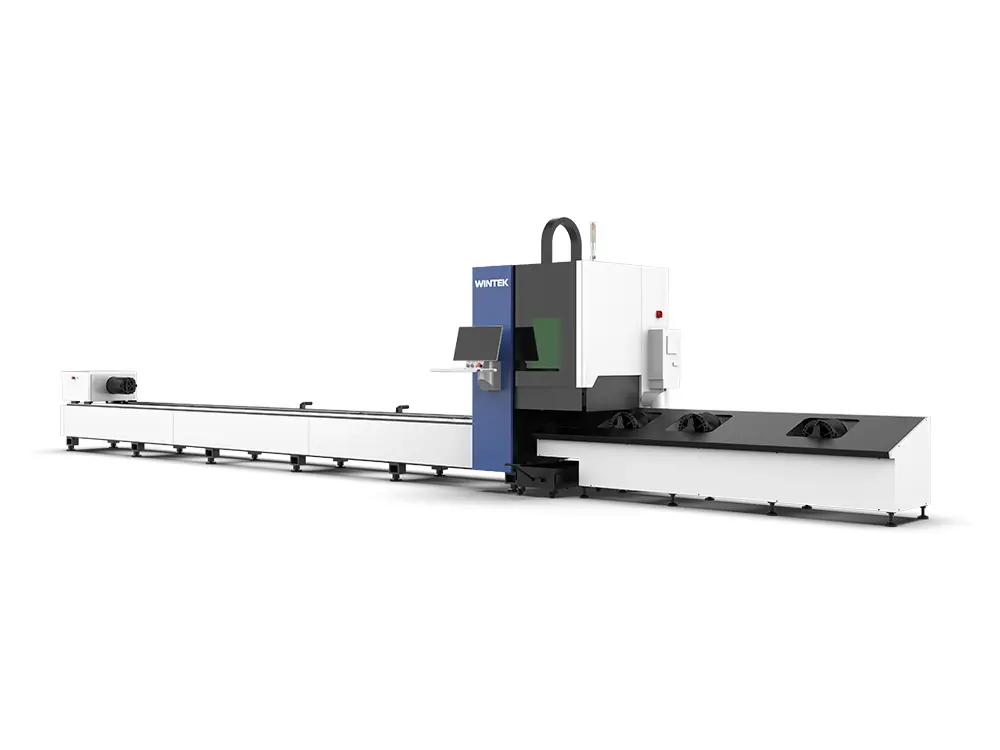 tube laser cutting machine with front feeder