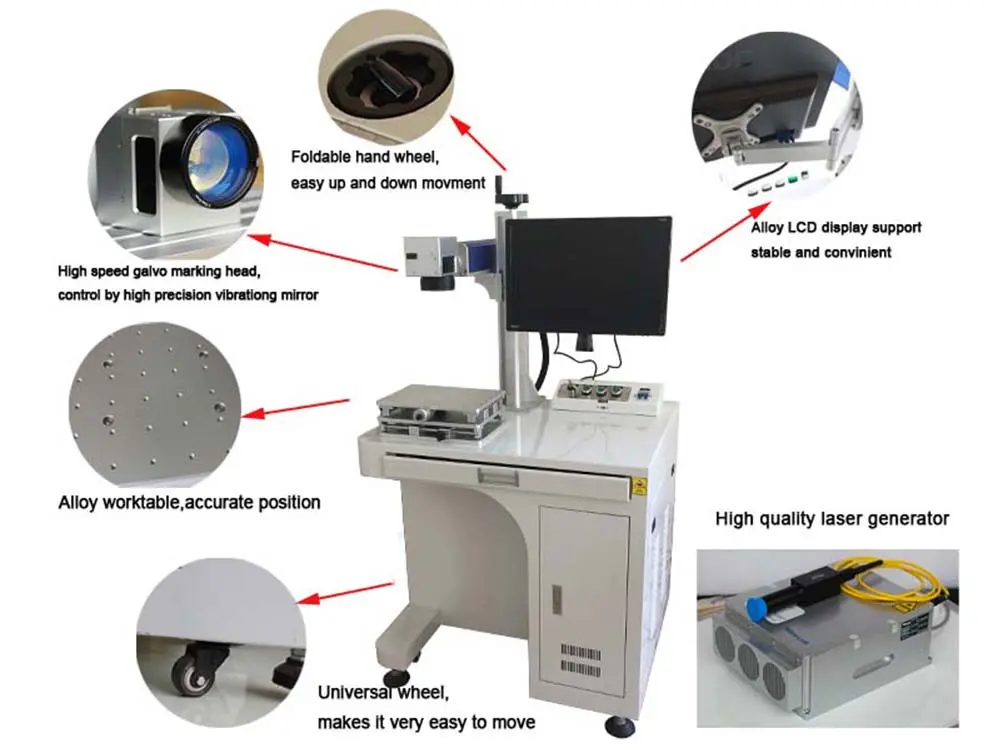 desktop fiber laser marking machine