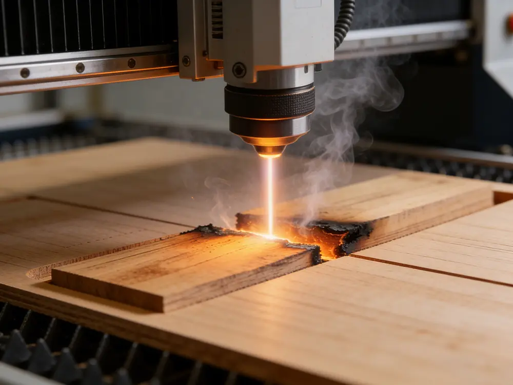 por que as máquinas a laser de fibra não são ideais para madeira