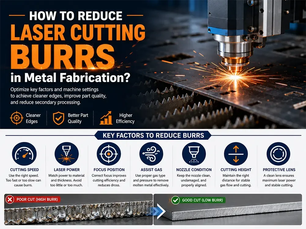 how to reduce laser cutting burrs