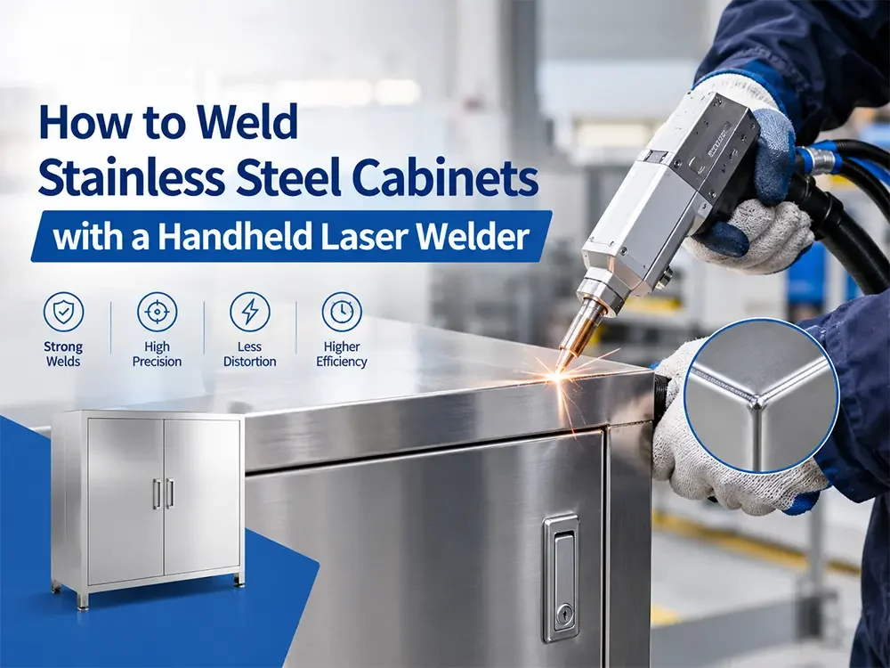 how to weld stainless steel cabinets with a handheld laser welder